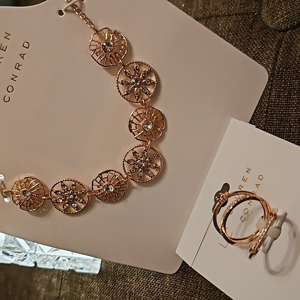 NWT- Lauren Conrad Rose Gold set(🎁free surprise gift)
